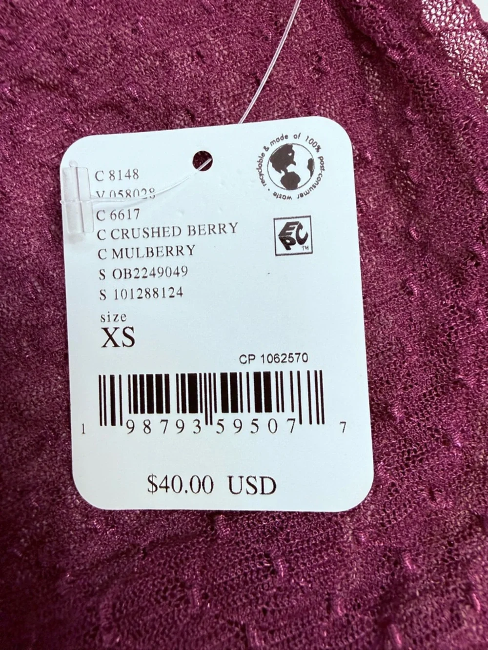 Free People Minding‎ My Own Business Mesh Top, Size XSMALL